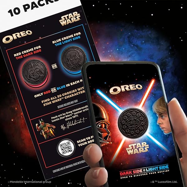 STAR WARS™ OREO COOKIES, SPECIAL EDITION, 10 SNACK PACKS (2 COOKIES PER PACK)