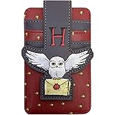 Harry Potter Card Holder Owl Hedwig Wallet Slim Compact (Maroon)