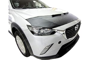 AUTO-BRA AB3-00063 Custom CAR Hood Bra Compatible with Mazda CX-3 Since 2015 Front End Nose Mask Bonnet Bra STONEGUARD Protector Tuning