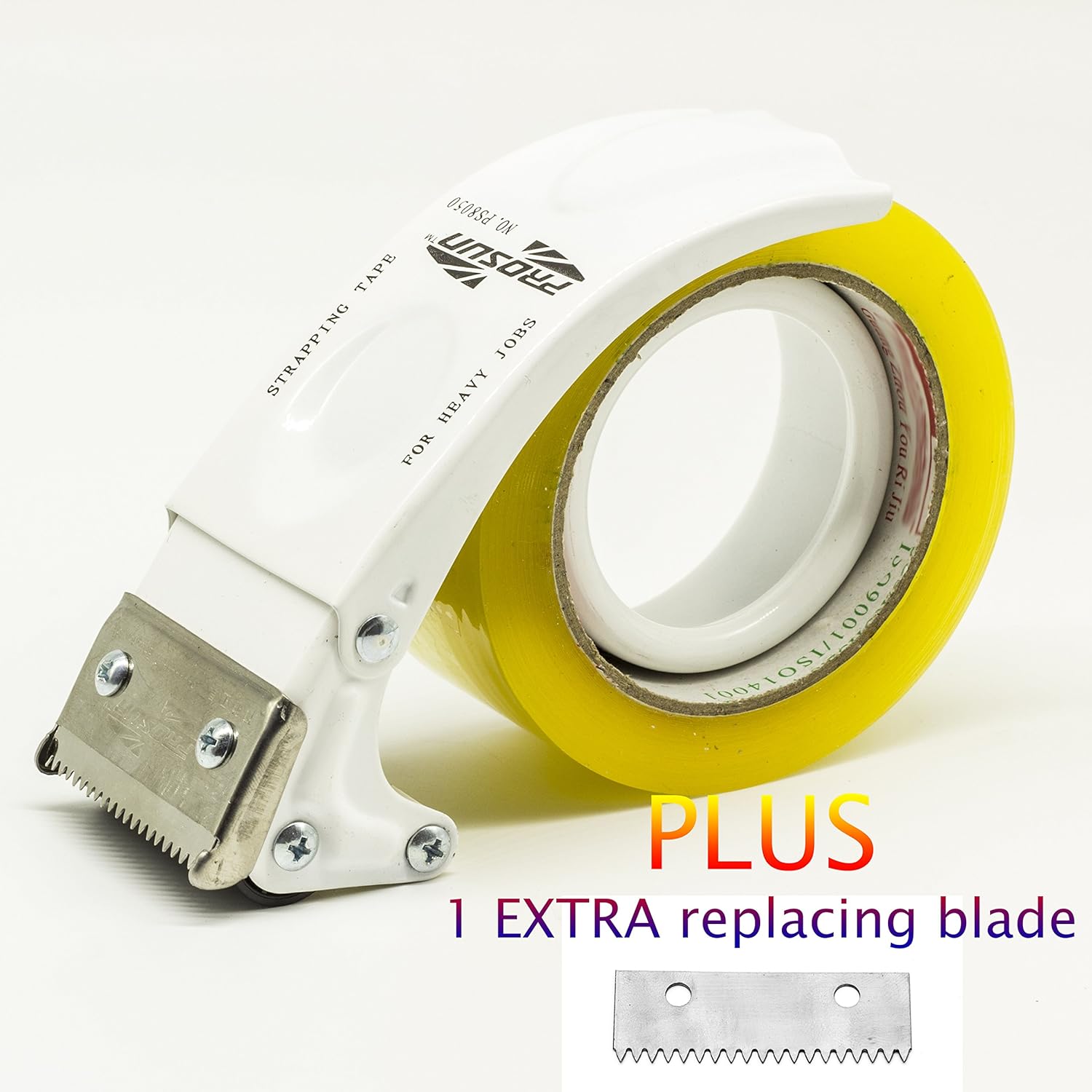PROSUN Metal Handheld 2 Inch Tape Gun Dispenser Packing Packaging Sealing Cutter Orange : Office Products