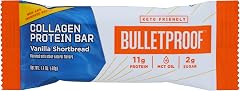 Bulletproof Vanilla Shortbread Collagen Protein Bar, 1.4 OZ