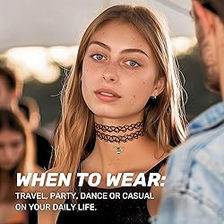 BodyJ4You 2PC Tattoo Choker Necklace - 90s Choker