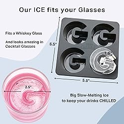 DRINKSPLINKS Silicone Ice Cube Mold Tray - Custom