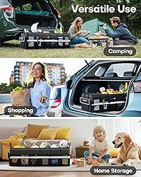 HOTOR Trunk Organizer - Car Organizer with Built-In