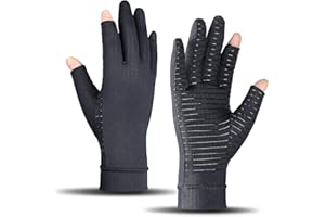 ITHW Copper Compression Gloves for Carpal Tunnel Relief, Arthritis Pain Relief Gloves for Women and Men