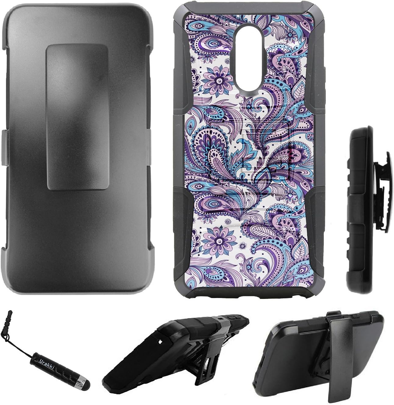 Best lg stylo 4 case kickstand paisley