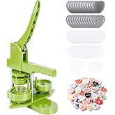 Happizza Button Maker Machine, Heart-Shaped (3rd Gen) Installation-Free, Heart Shape DIY Pin Button Maker Press Machine Kit, Badge Punch Press Machine with Free 100pcs Heart Button Parts