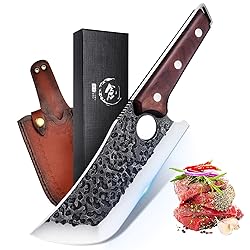 TOMBRO Meat Cleaver - 6.7" Heavy Duty Butcher