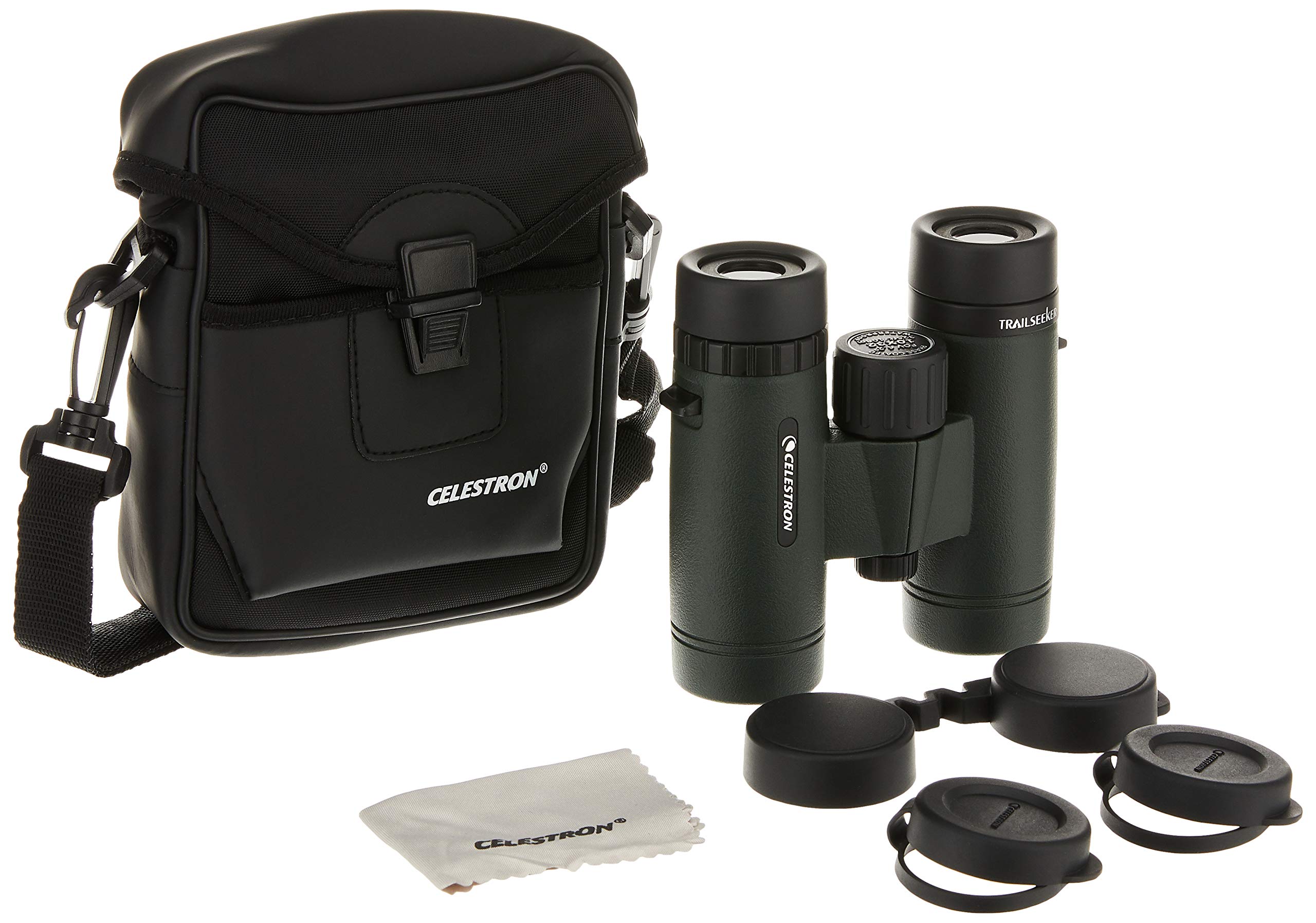 Celestron 71402 TrailSeeker 10x32 BaK-4 Prism Binoculars, Black