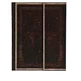 Black Moroccan Ultra Lined Hardcover Journal, 144pg, 120GSM by Paperblanks (Old Leather Collection)