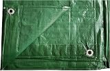 Cost Wise 3m x 3m Royal Green Waterproof Tarpaulin Tarp Garden Camping Car view 1