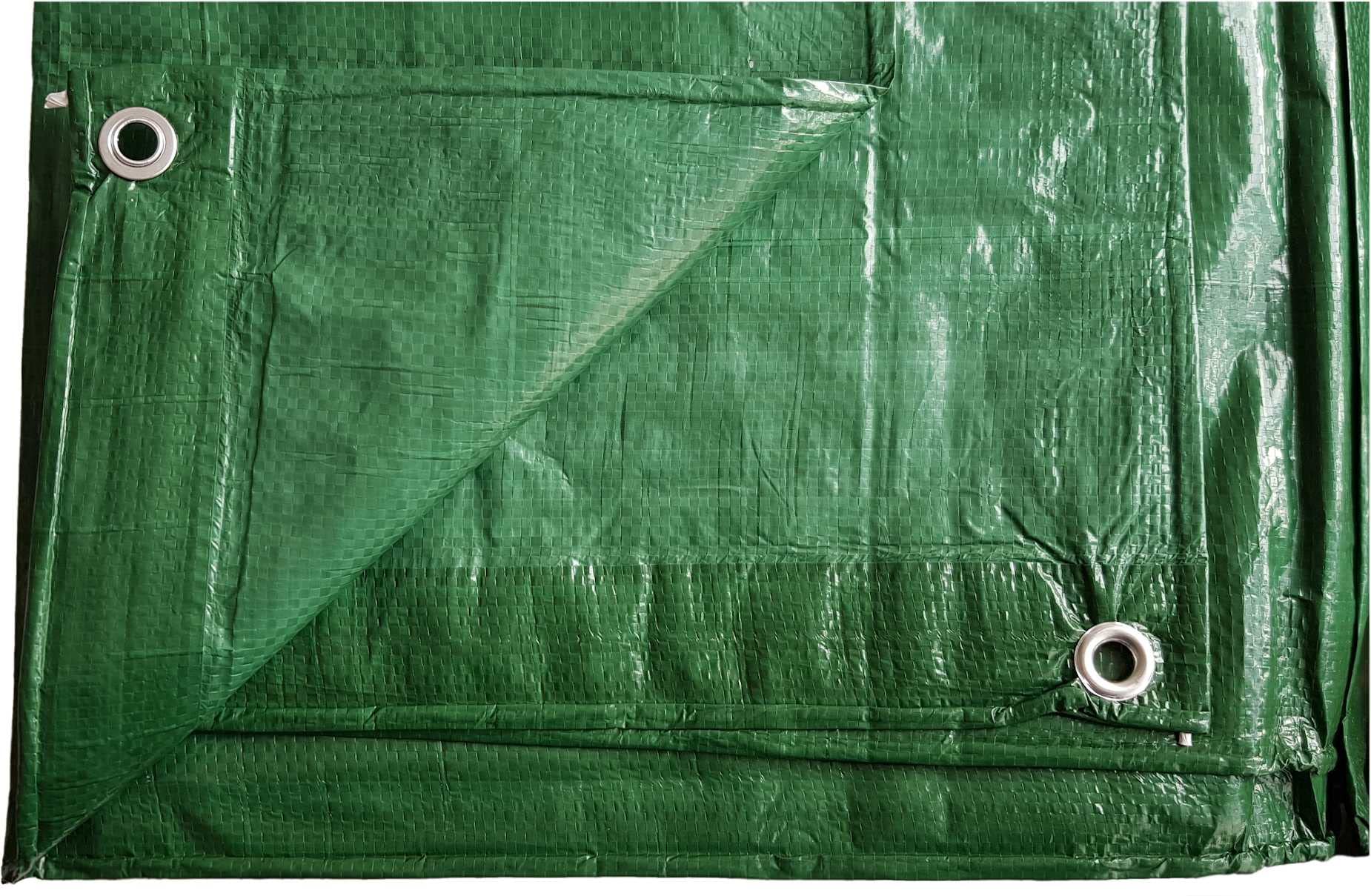 Green Durable waterproof 90g/m Quality Tarpaulin/Ground sheet/cover up (2mx3m) ideal for camping/garden,eyelets every 1m