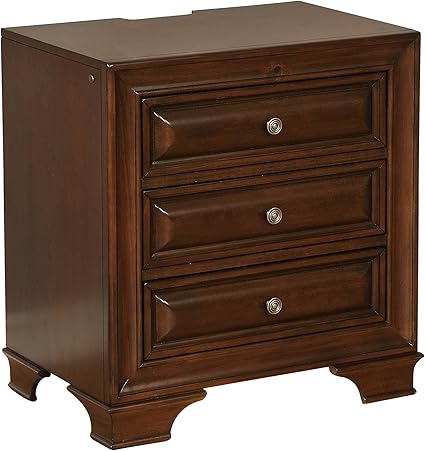 Amazon Com Homes Inside Out Iglehart Nightstand Brown Cherry Kitchen Dining