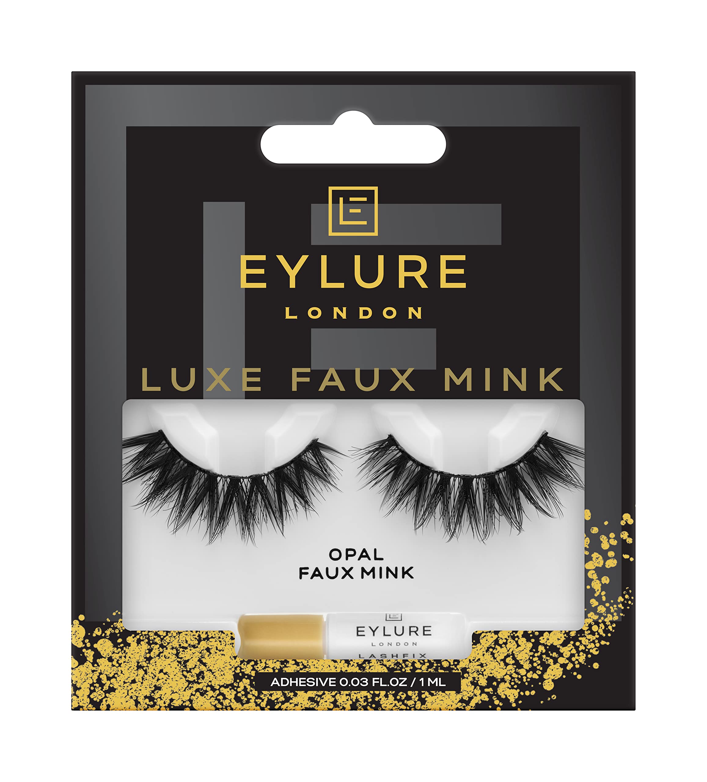 Eylure Luxe Faux Mink Opal False Lashes Black