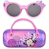 Minnie Mouse Girls Sunglasses for Kids Toddler Sunglasses with Kids Glasses Case