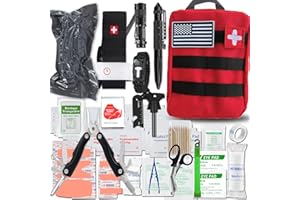 SUPOLOGY Survival Gear and Equipment First Aid Kits Multi-Purpose Emergency Tools with Tourniquet Multitools, Survival Kits IFAK Trauma Kits Tactical Bag for Outdoor Car Camping Hunting