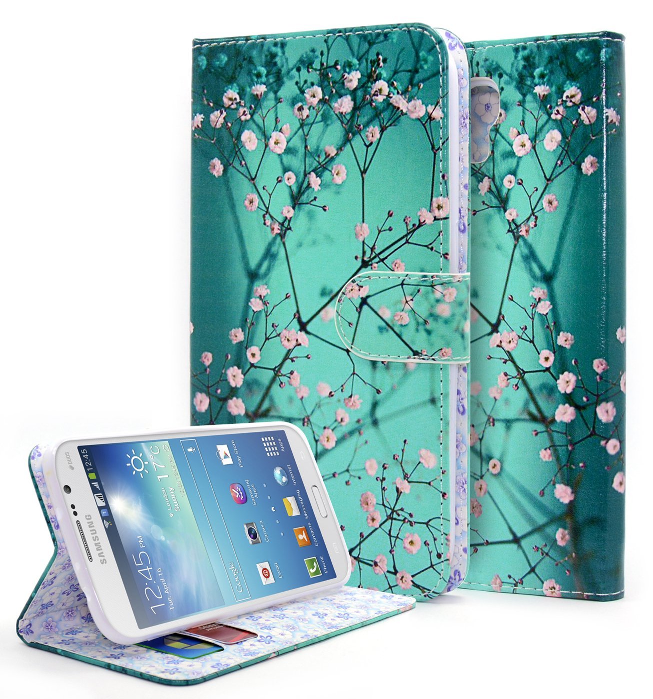 Galaxy Mega 2 Case, NageBee [Kickstand Feature] Premium PU Leather Flip Fold Wallet Case with [ID&Credit Card Slot] for Samsung Galaxy Mega 2 SM-G750F (2014 Release) - Plum