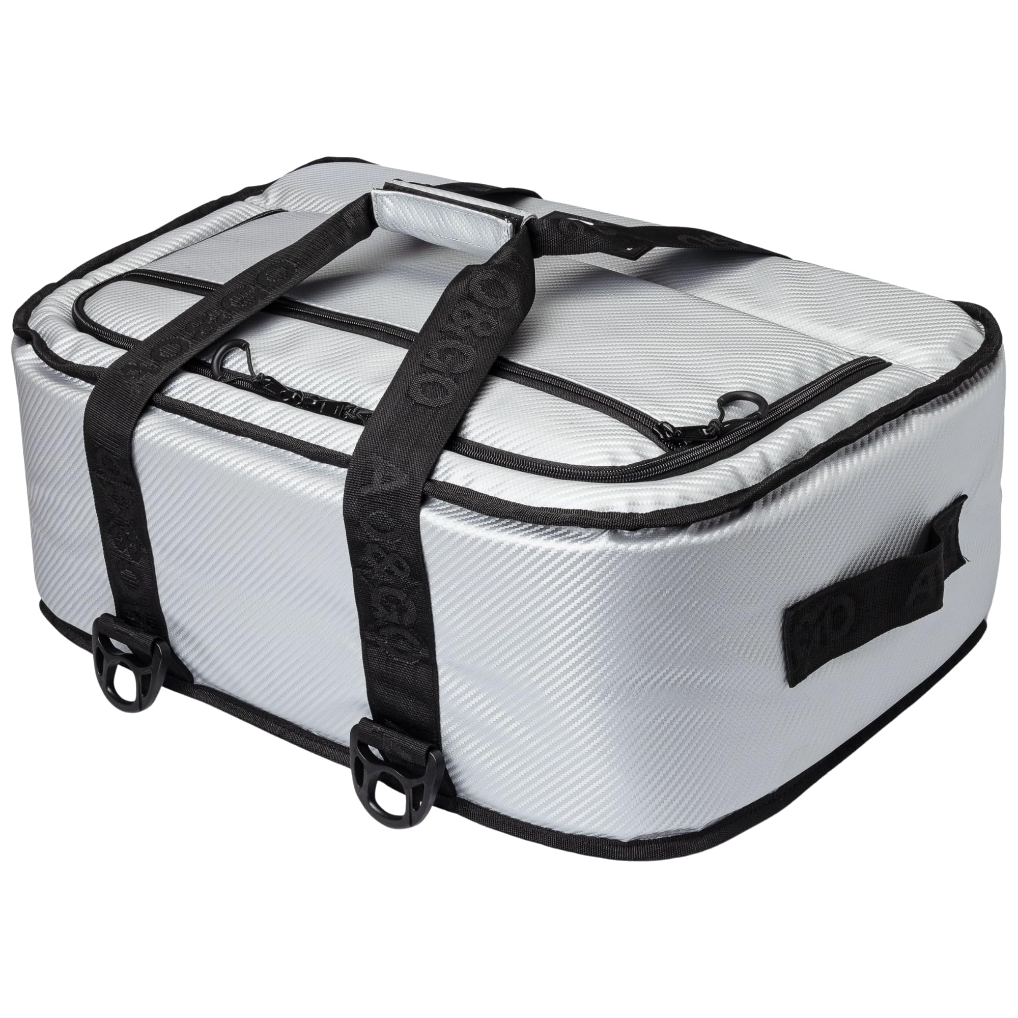 AO Coolers Stow-N-Go Insulated Waterproof Cooler Bag Perfect for Camping & Hiking - 38 Pack (Silver)