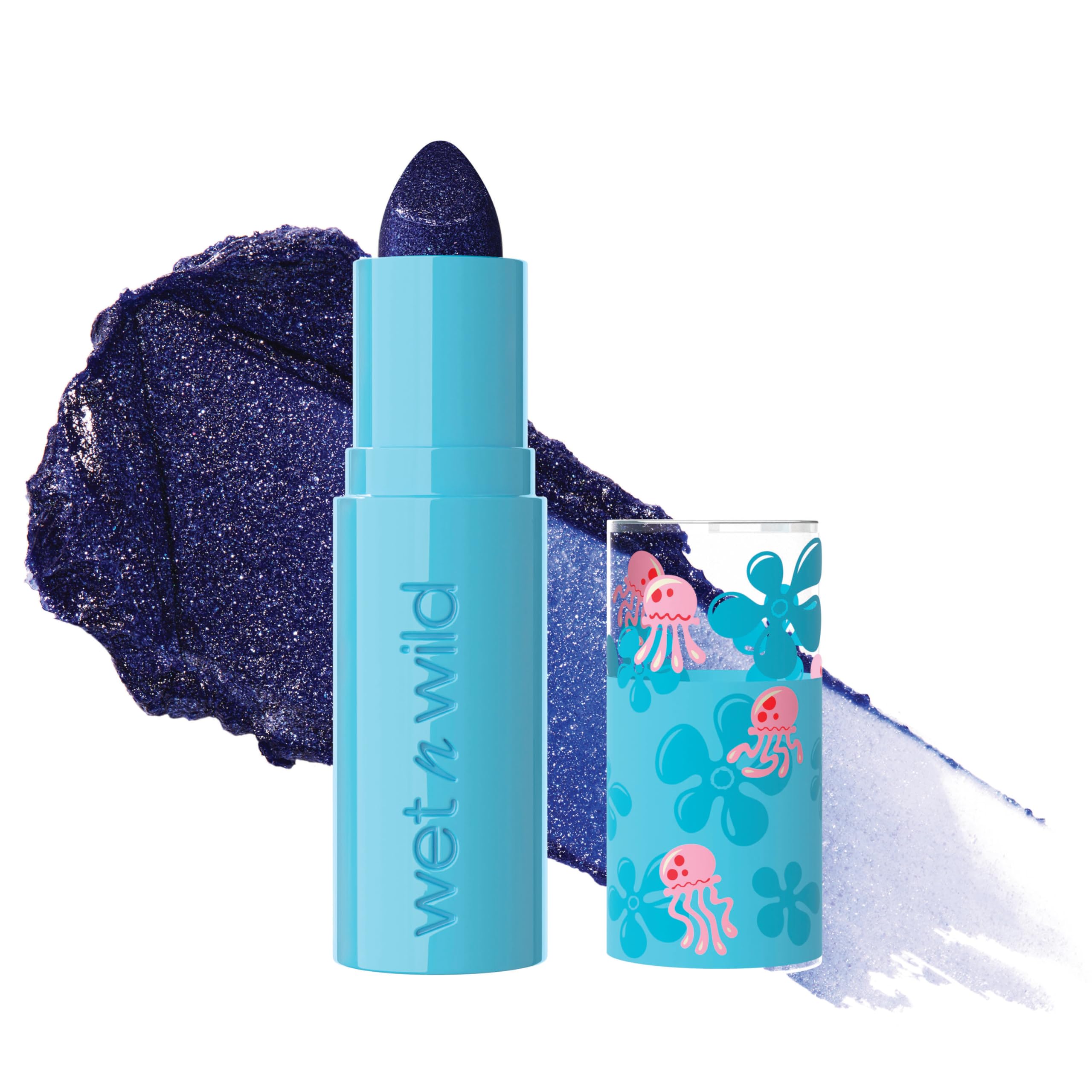 wet n wild Spongebob Color Changing Lip Balm, Moisturizing and Emollient PH Reactive Lip Balm in Pink Shade for Every Skin Tone