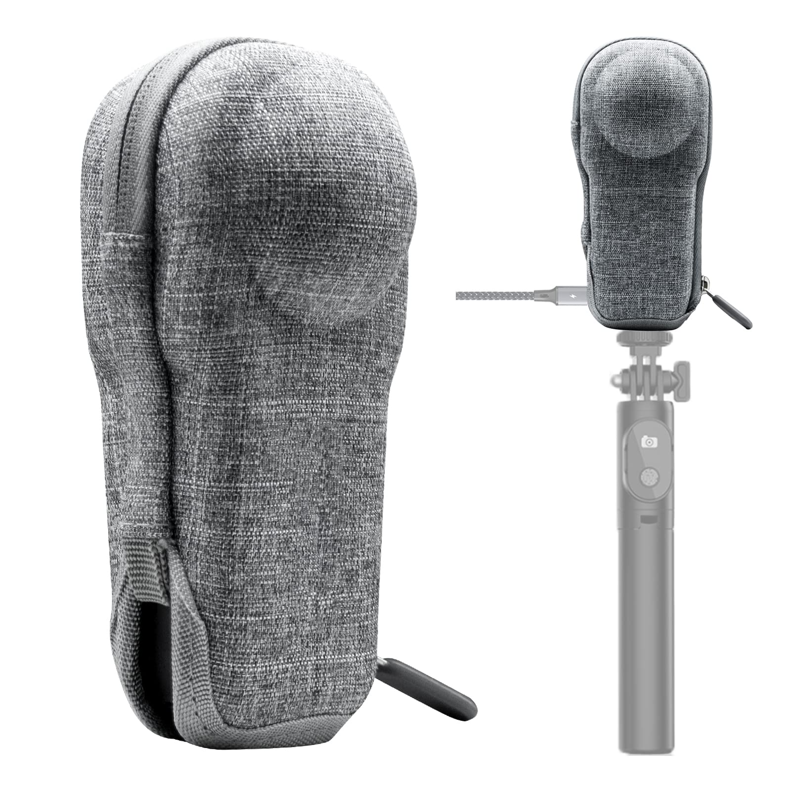 MotuTech Mini Protective Case for Insta360 One RS 1 Inch Waterproof Bag Cover Accessible Hole for Charging and Stand