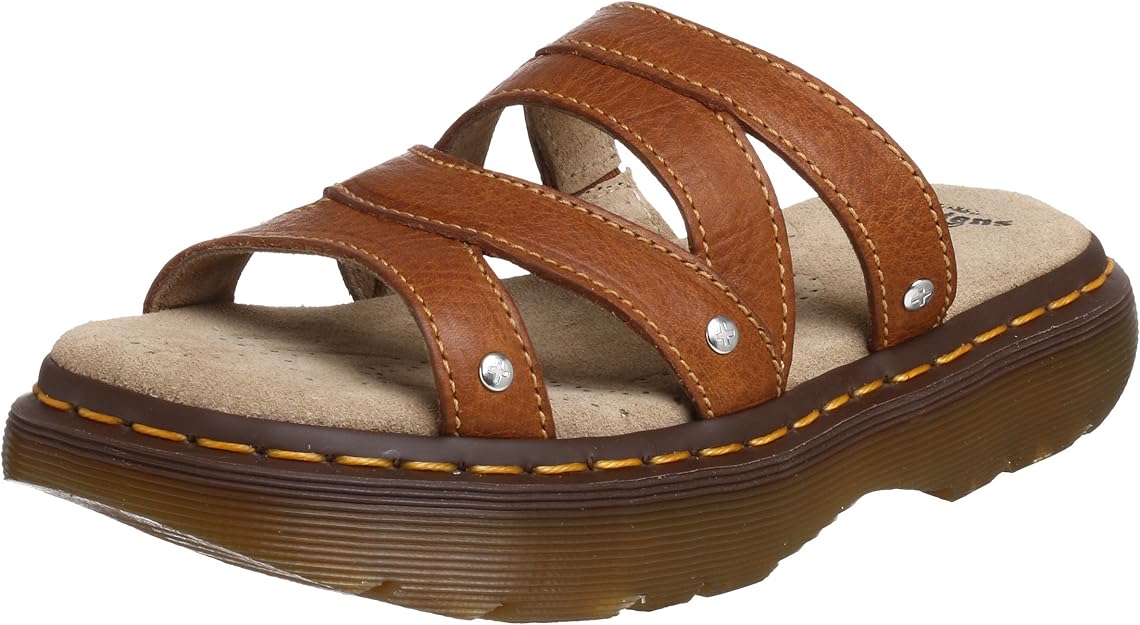 Amazon.com | Dr. Martens Women's Chard Slide, Tan, 9 UK (US Women's 11 M) | Slides