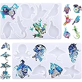 ACOSIY Silicone Molds for Resin, 16 Animal Shapes, Epoxy Resin Molds, DIY Jewelry Pendant Ornament Crafts