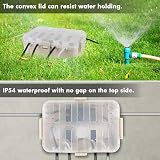 Restmo Large Outdoor Electrical Box with Transparent Lid IP54 Almond 12.6 x 8.7 view 5