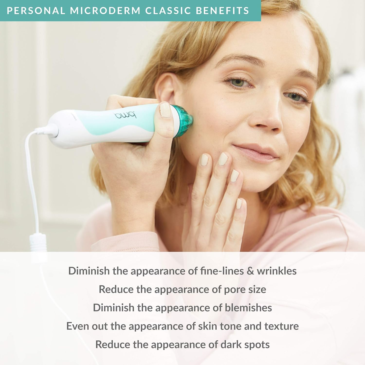 PMD Personal Microderm Classic - At-Home Microdermabrasion Machine with Kit for Face & Body, Teal: Premium Beauty