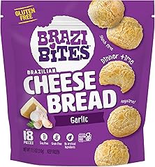 BRAZI BITES Garlic Asiago Brazilian Cheese Bread, 11.5 OZ