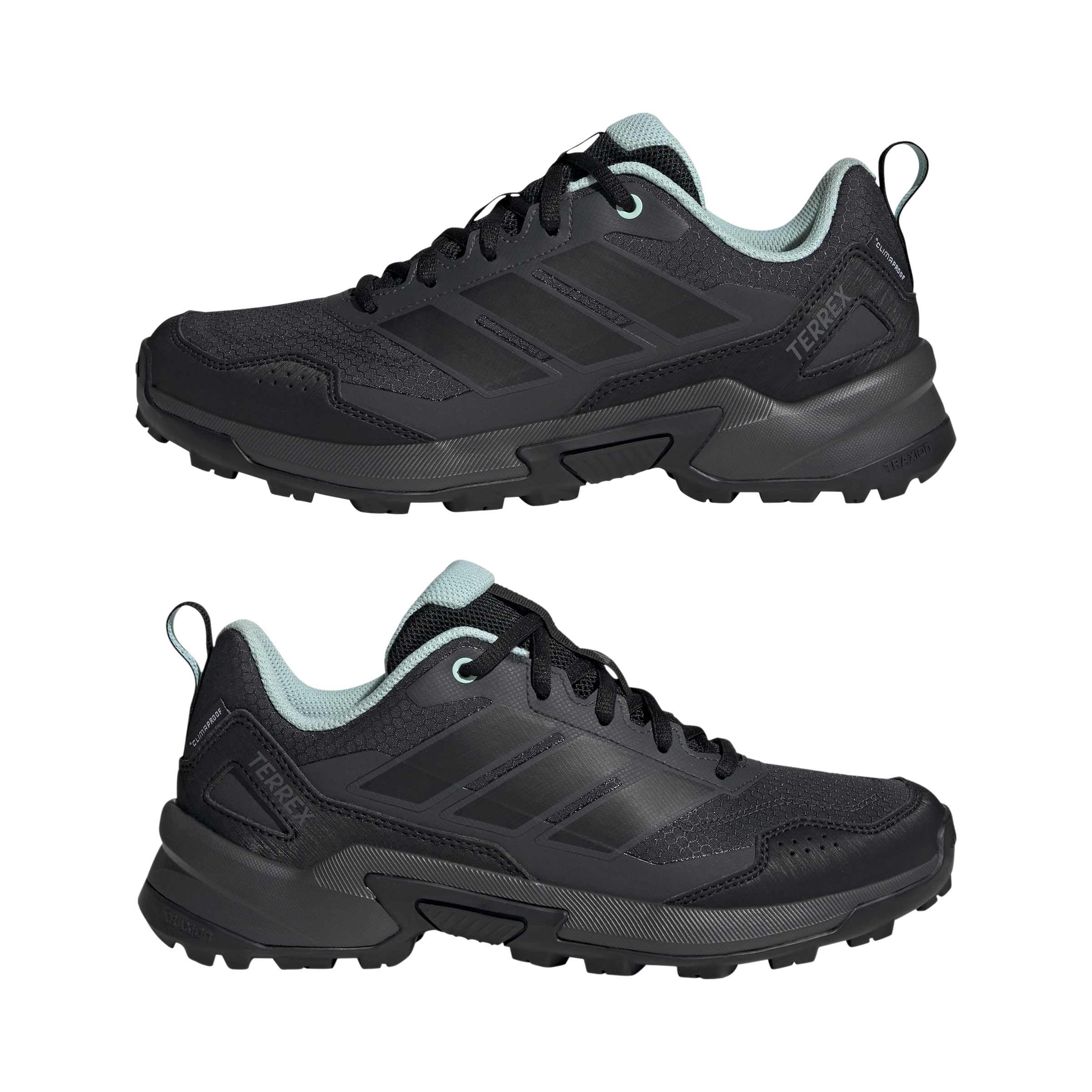 adidas Damen Terrex Eastrail 3 Climaproof Hiking Shoes, Carbon/Core Black/Semi Flash Aqua, 39 1/3 EU 8