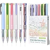 Four Candies Multicolor Pen, 4-in-1 Gel Ink Pens, 6 Pack, 18 Colors, 0.5mm | Retractable Multi Color Pens Fast Dry, Gift Pens for Planner Journaling,Back to School Supplies &amp; Nurse Accessories for Work