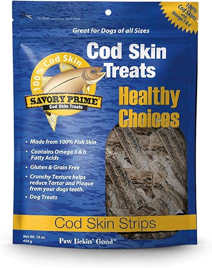 cod skin dog treats