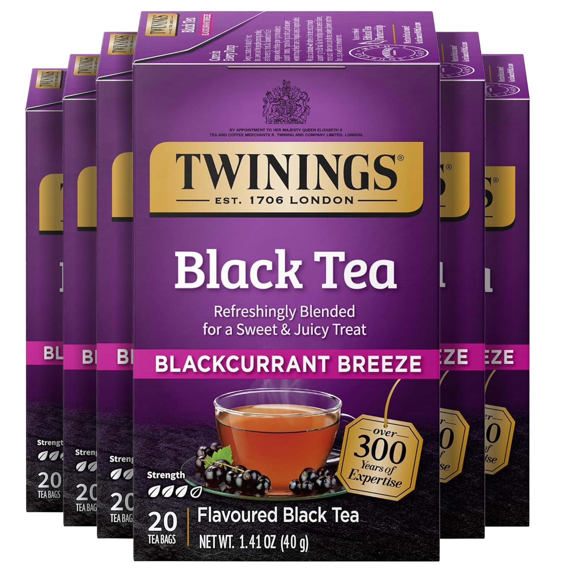 Twinings Blackcurrant Breeze Black Tea Individually