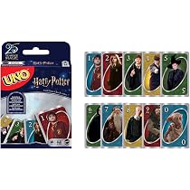 UNO Jogo de Cartas Harry Potter para crianças a partir de 7 anos