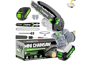 CEEPUY Mini Chainsaw Cordless 6 Inch, Electric Saw Gifts for Men Dad Husband Gardener, Cool Gadgets for Men 2025, Stocking Stuffers for Adults Christmas Gifts Dad Him Mothers Mom Women