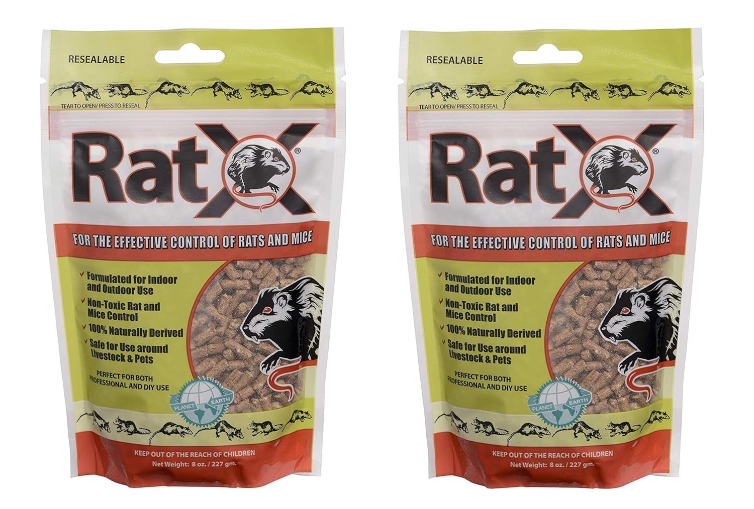 (2 Pack) EcoClear Products RatX, Humane AllNatural NonToxic Rat and