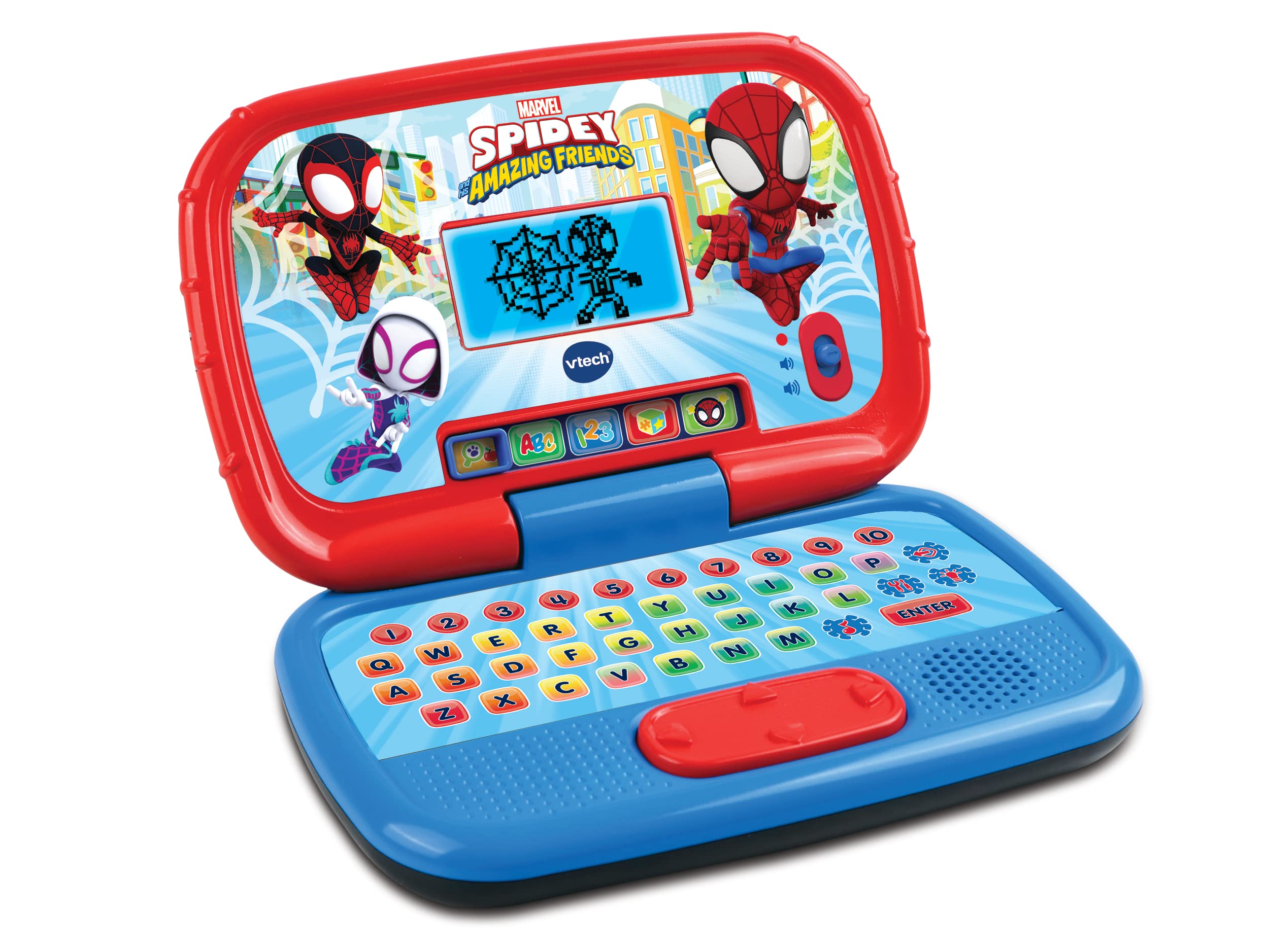 VTech Spidey and His Amazing Friends: Spidey Learning Laptop, Interactive Educational Toy for Kids, Learn Letters, Words & Counting, Gift for Spiderman Fans Age 3, 4, 5, 6 Years, English Version