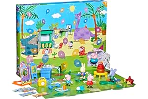 PEPPA PIG George's Party Advent Calendar with 24 Surprise Toys and Stickers Including 5 Figures, Preschool Toys for Girls and Boys 3 and Up (Amazon Exclusive)