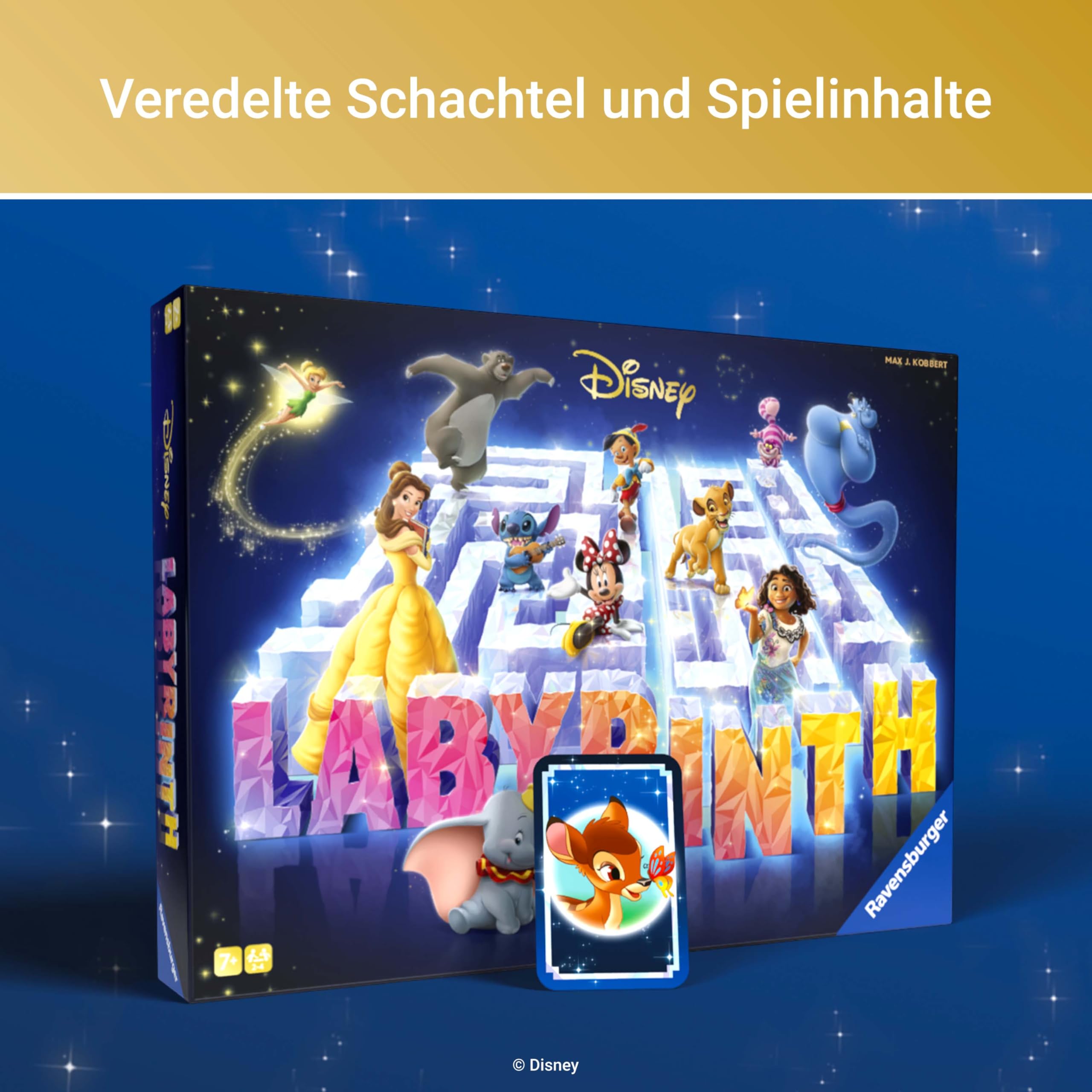 Ravensburger 27460 - Disney Labyrinth - Der Familienspiel-Klassiker für 2-4 Spieler, Spiel ab 7 Jahren mit den beliebtesten Disney Charakteren 4