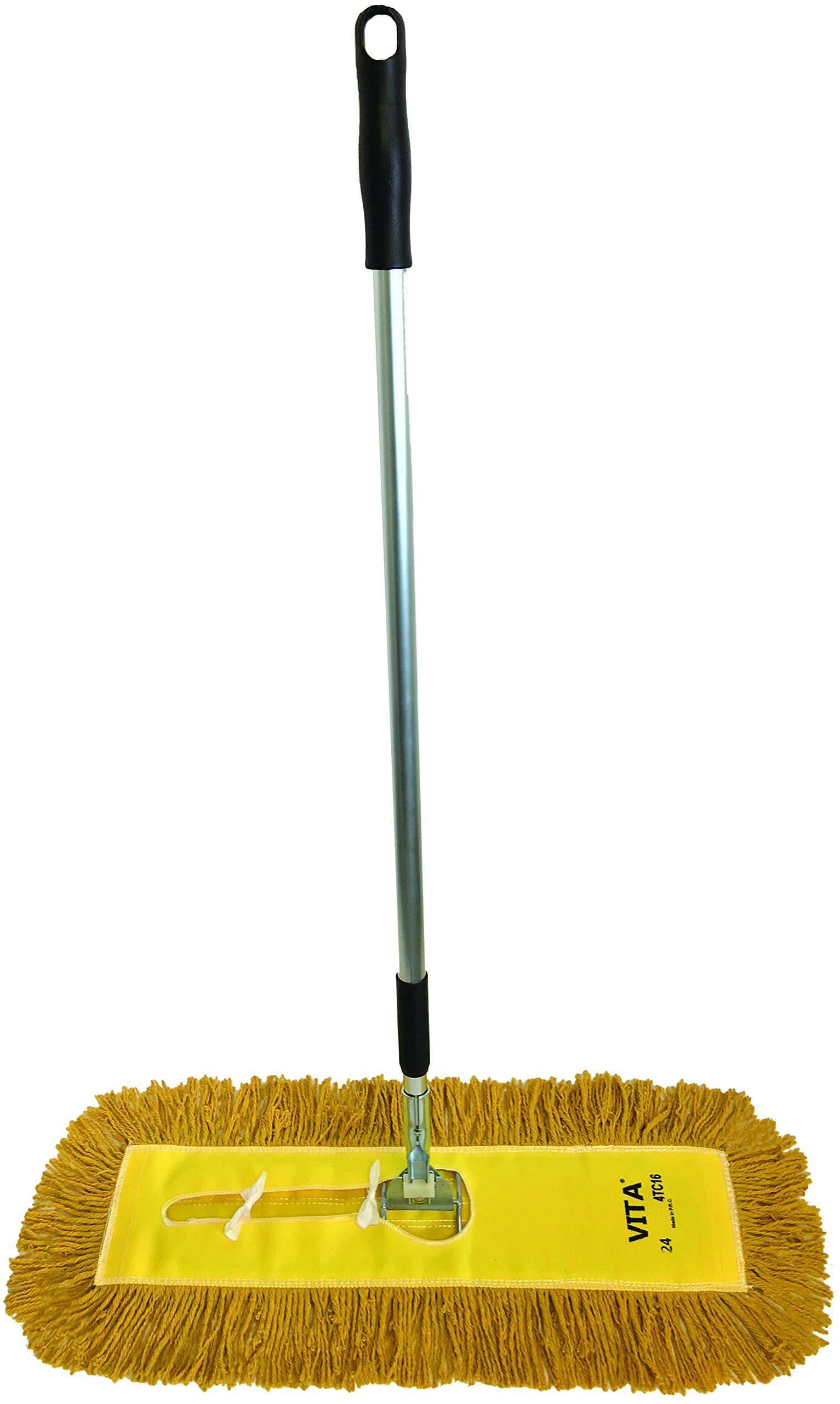 Dust Mop Kit 48'' (1) 48'' Yellow Industrial ClosedLoop Dust Mop, (1