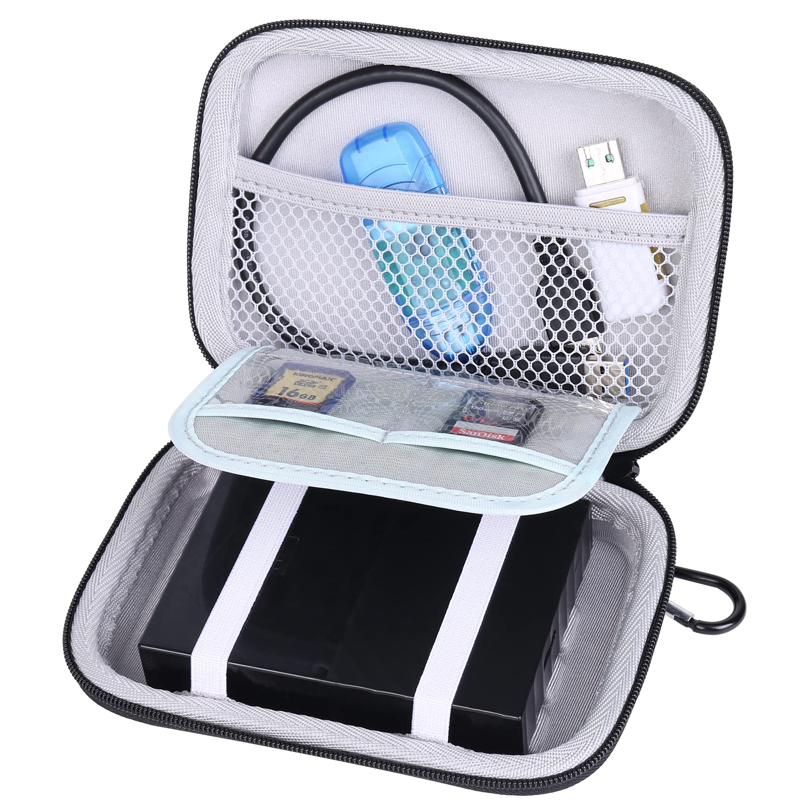 co2CREA Hard Travel Protective Case for WD My Passport/WD Elements/Toshiba Canvio Basics/canvio flex/Seagate Backup Plus Slim Portable HDD External Hard Drive,Case Only (For WD My Passport SSD)