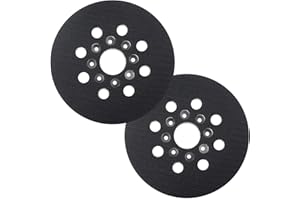 Wadoy 5 Inch Sander Replacement Pad Compatible with Bosch Orbital Sander ROS10 ROS20VS ROS20VSC ROS20, 8 Hole Hard Hook & Loo