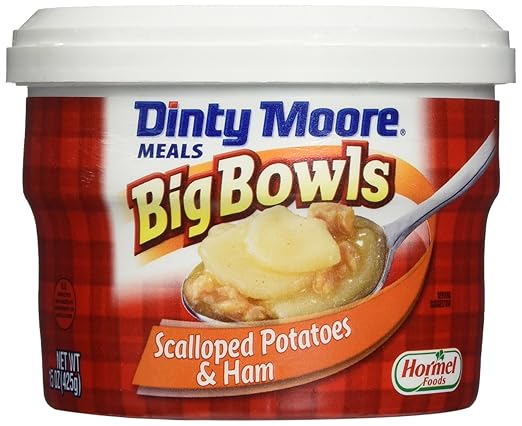 dinty Moore Big Bowls festoneados patatas y jamón Microondas ...