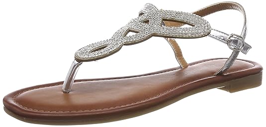 Laufsteg München Damen Fs181103 T-Spangen Sandalen