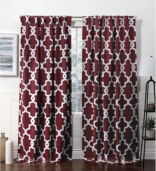 Amazon Com Exclusive Home Curtains Ironwork Hidden Tab Top