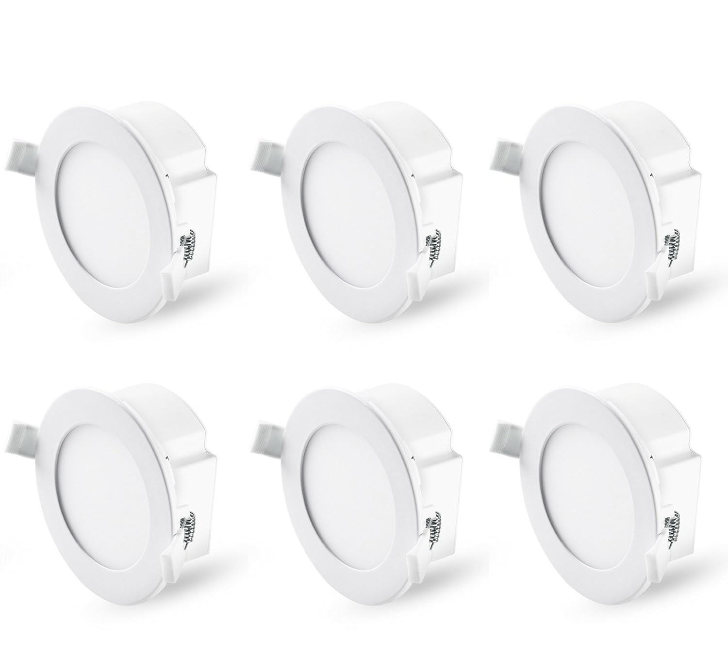 Hyperikon 4 Inch LED Recessed Lighting Dimmable, 60 Watt Replacement (8.5W), Slim Retrofit Downlight, 4000K Daylight, UL, Energy Star, 6 Pack