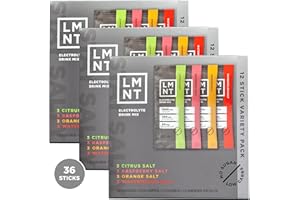 DRINK LMNT LMNT Zero-Sugar Electrolytes - Variety Pack Bundle - Hydration Powder Packets | No Artificial Ingredients | Keto & Paleo Friendly | 36 Sticks