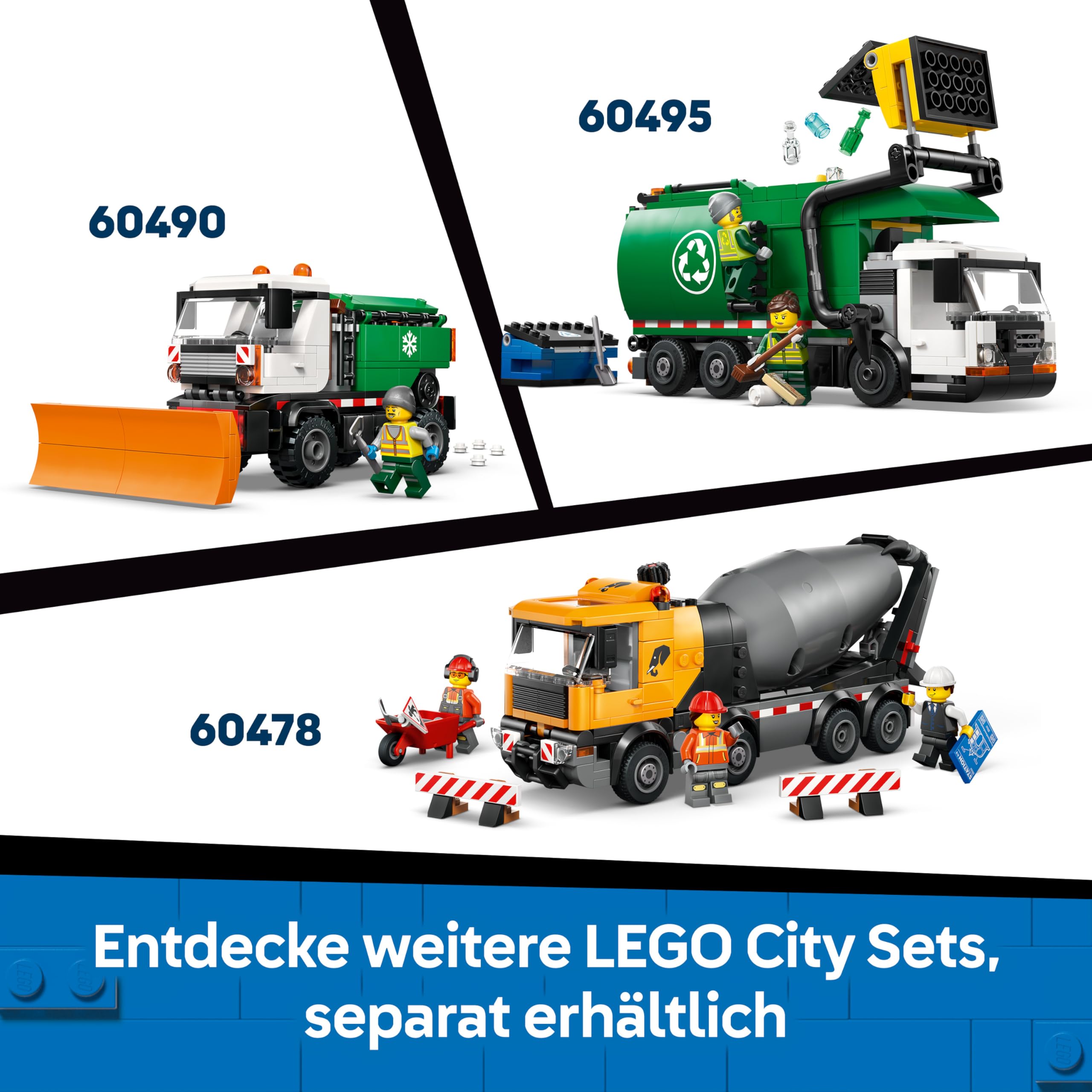 LEGO City Traktor - Spielzeug Bauernhof Fahrzeug Modellbau mit Bauern Minifigur - Geburtstagsgeschenk für Jungen ab 6 Jahren und Technikfans - 60498 7