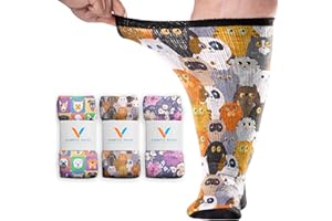 Viasox EasyStretch™ Non Binding Diabetic Socks for Men & Women, Seamless Toe, Loose Fit, 3 Pack