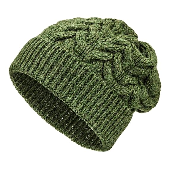 Weiche Damen Alpaka Mütze aus 100% Alpaka Wolle in 6 Farben - Hochwertige Winter Strickmütze/Beanie Wollmütze von HansaFarm